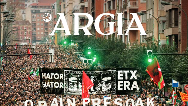 Presoen eskubideen aldeko manifestazioak Argia Astekarian