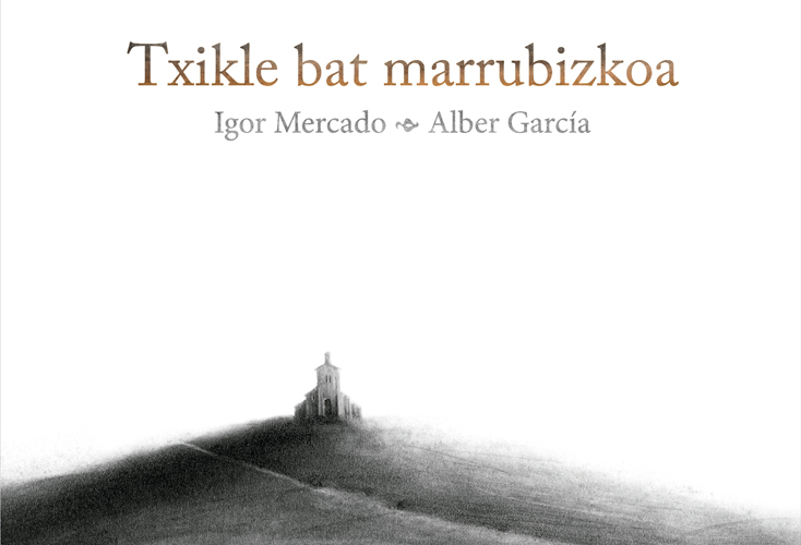 ‘Txikle bat marrubizkoa’ album ilustratua Igor Mercadorekin solasean